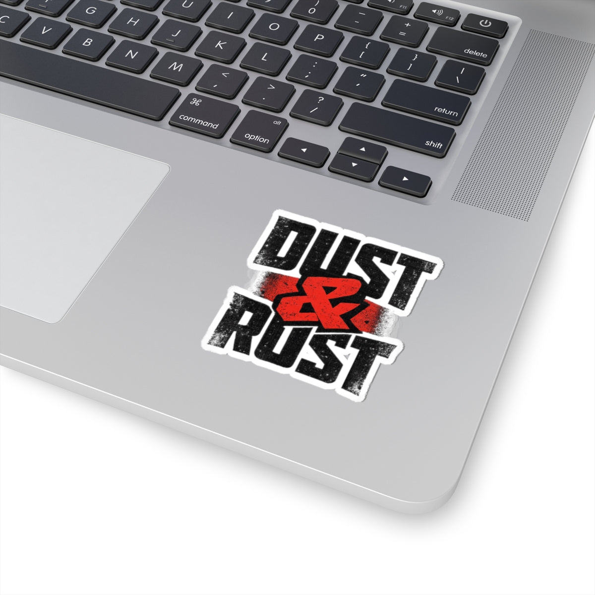 Dust & Rust Kiss-Cut Sticker — Distressed Industrial Logo Decal - DUST & RUST