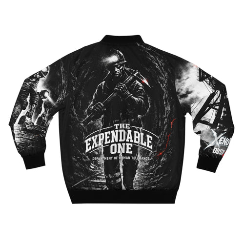 Battle Through Hell Bomber Jacket — 'The Expendable One' Tactical Graphic Jacket - DUST & RUST