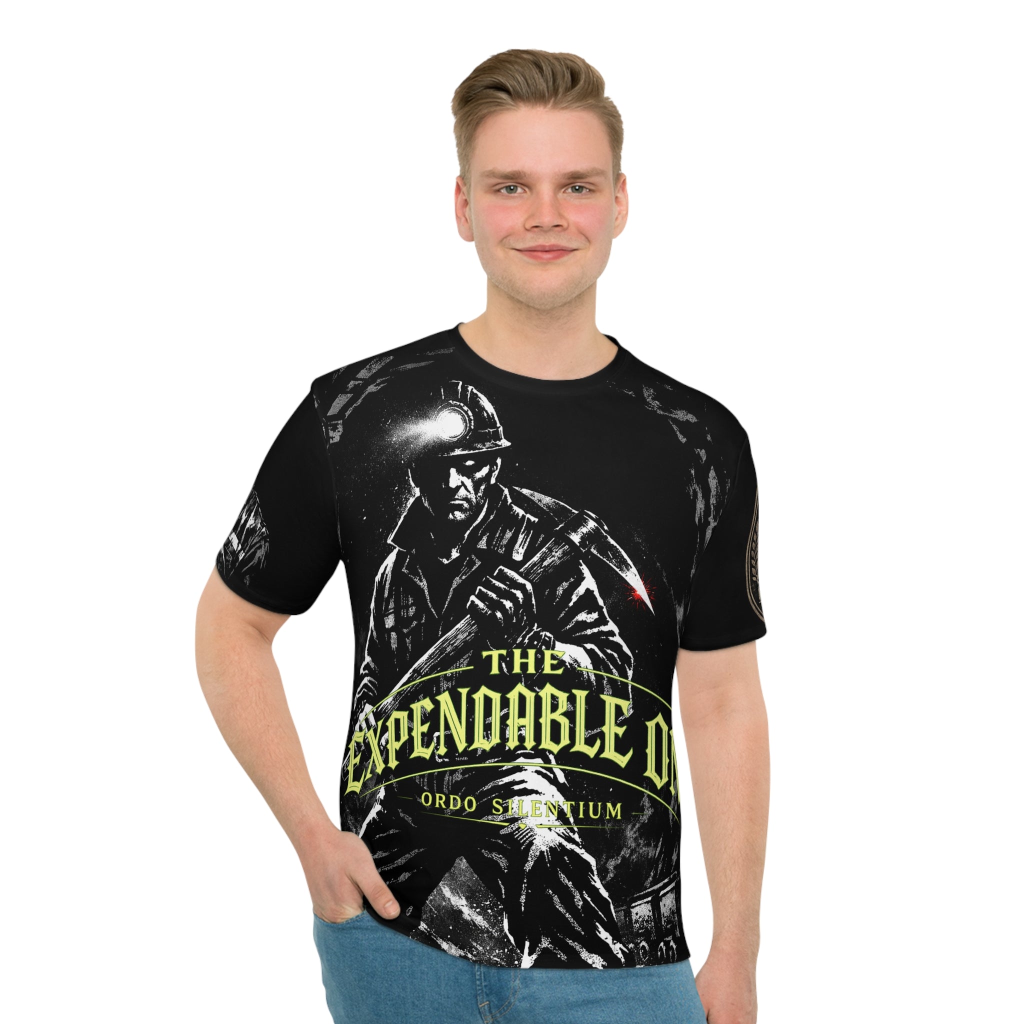 The Expendable One Men’s Graphic T‑Shirt — Tactical Military Gamer Vibe - DUST & RUST
