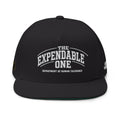 Flat Bill Cap — "The Expendable One" Embroidered Retro Patch Hat - DUST & RUST