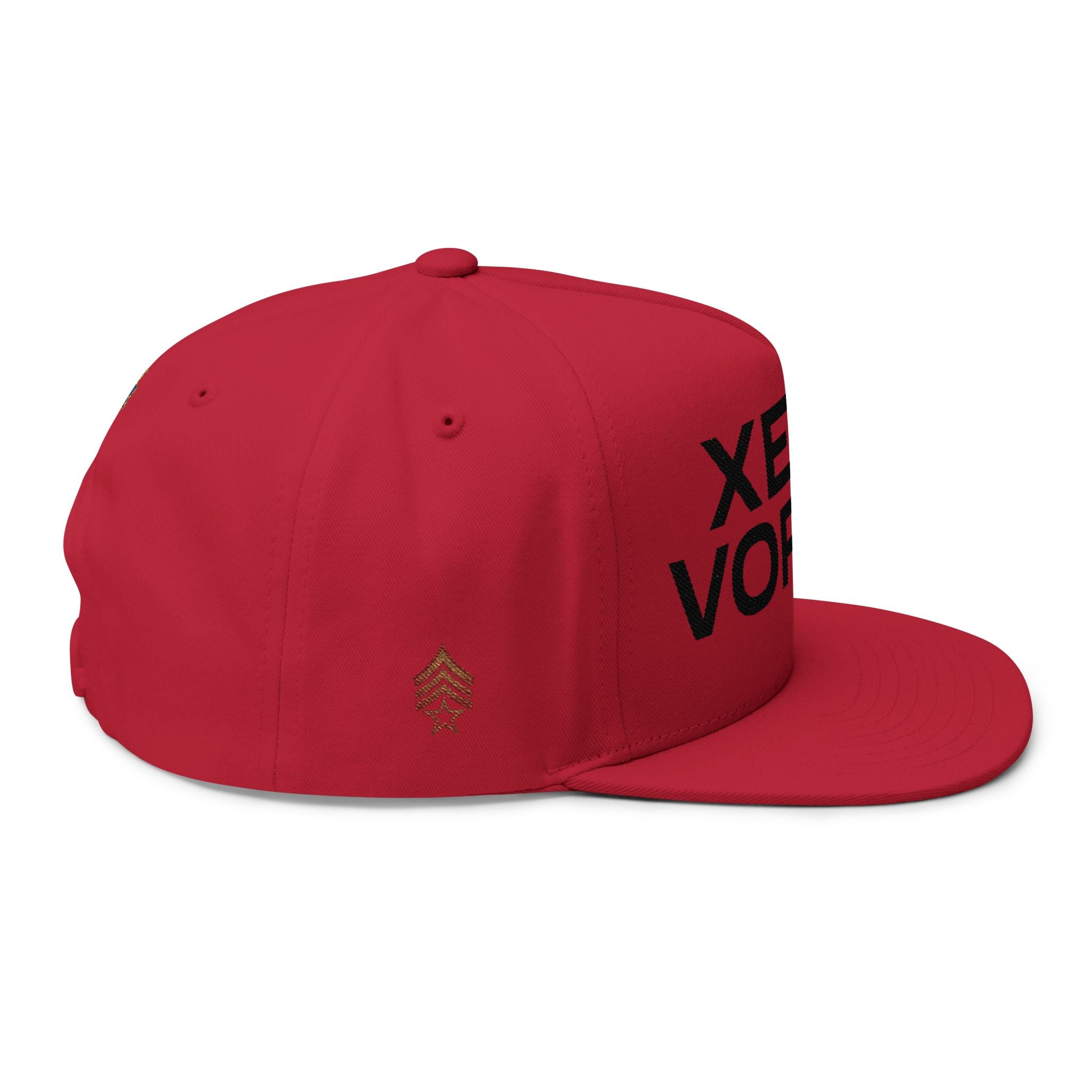 Xeno Vortex Embroidered Flat Bill Cap - DUST & RUST