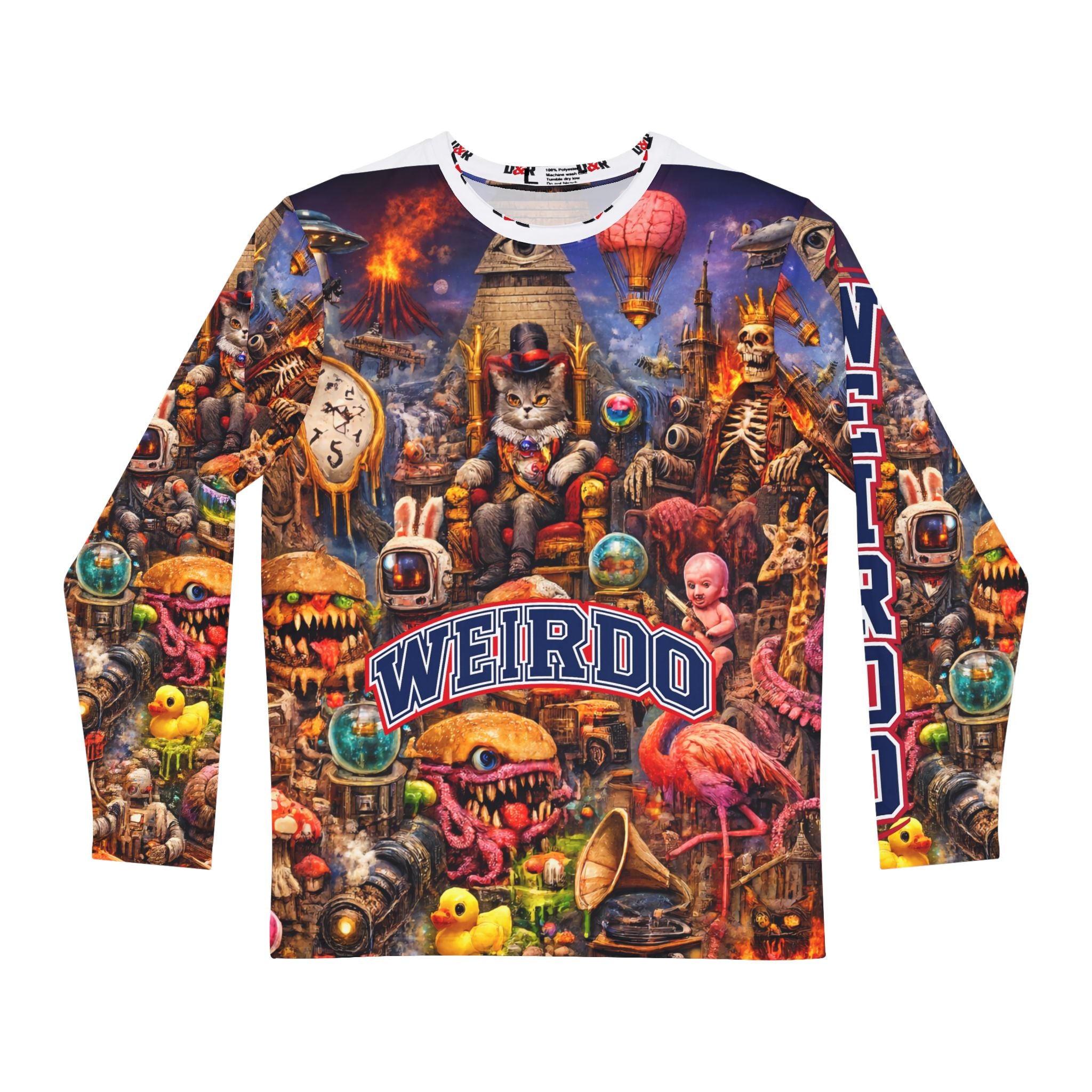 Weirdo Collection Men's Long Sleeve Shirt — Graphic AOP Tee - DUST & RUST