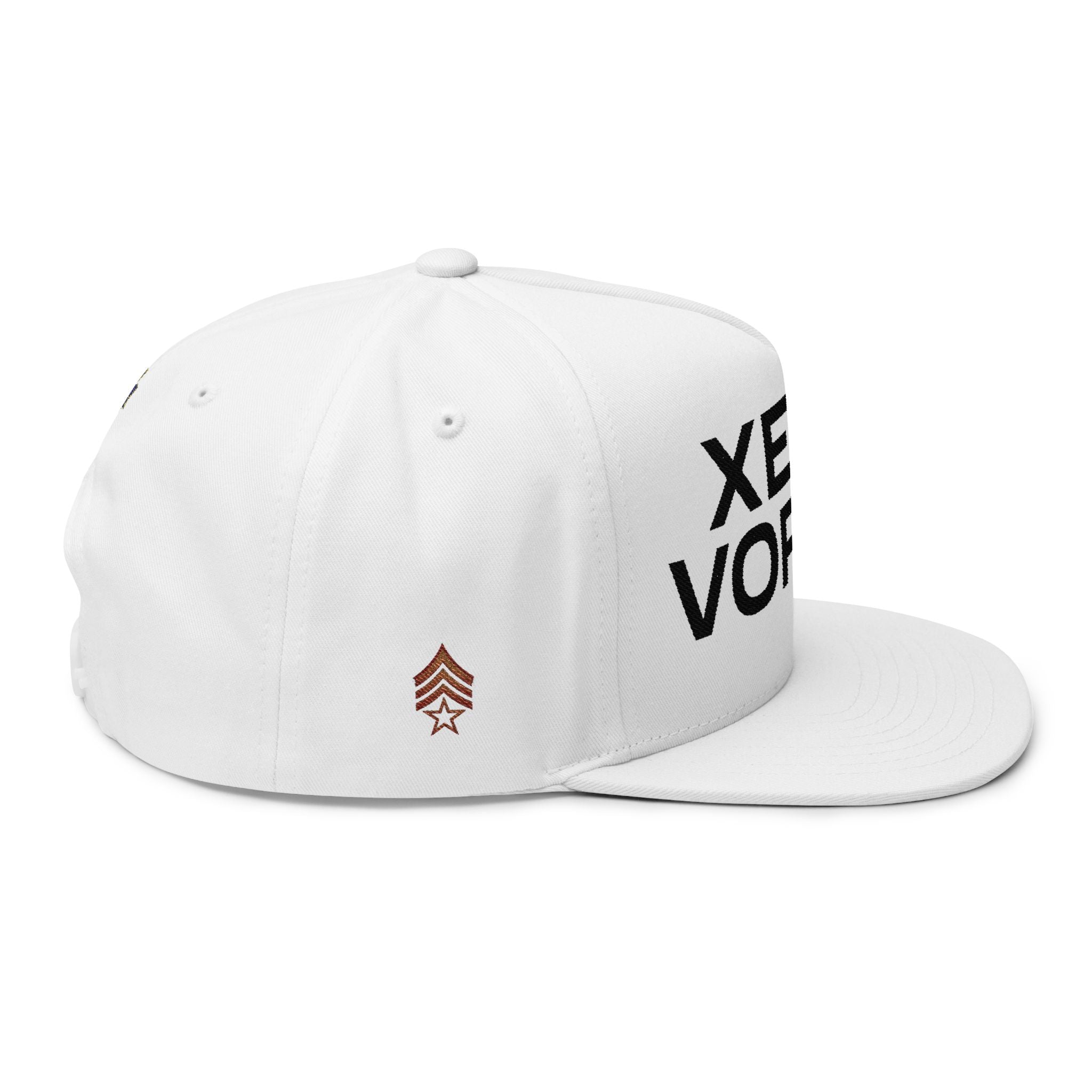Xeno Vortex Embroidered Flat Bill Cap - DUST & RUST