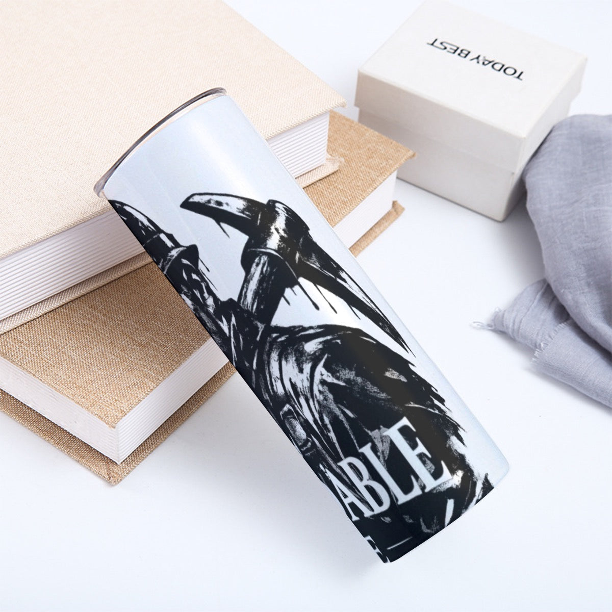 Custom 20OZ Straight Cup With Sliding Lid Printed in USA - DUST & RUST