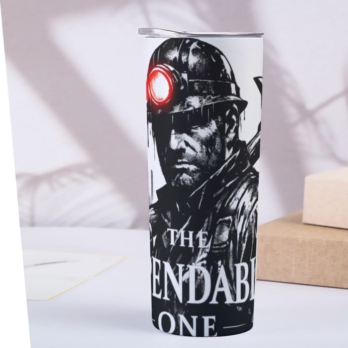 Custom 20OZ Straight Cup With Sliding Lid Printed in USA - DUST & RUST