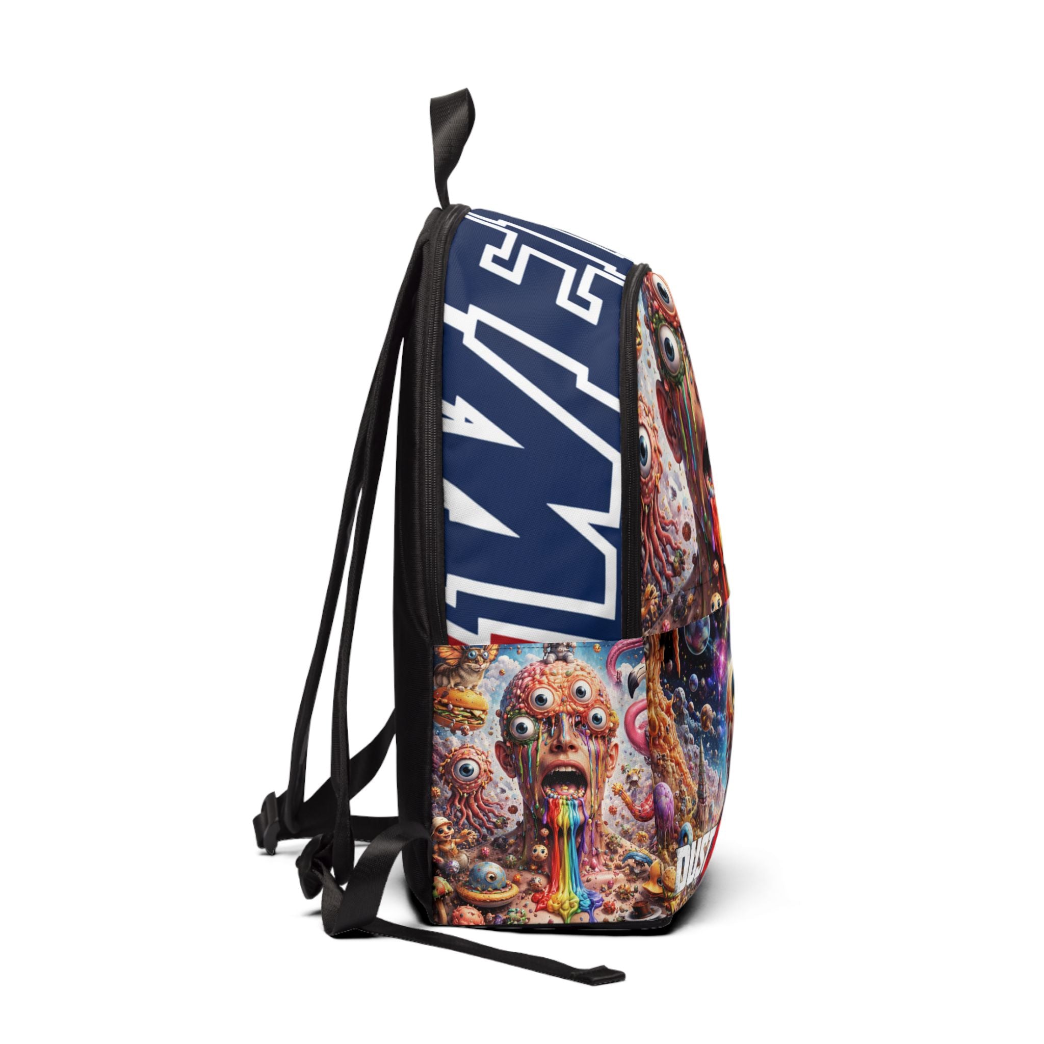 Psychedelic Monster Backpack — Rainbow Vomit Eye-Cluster Design - DUST & RUST