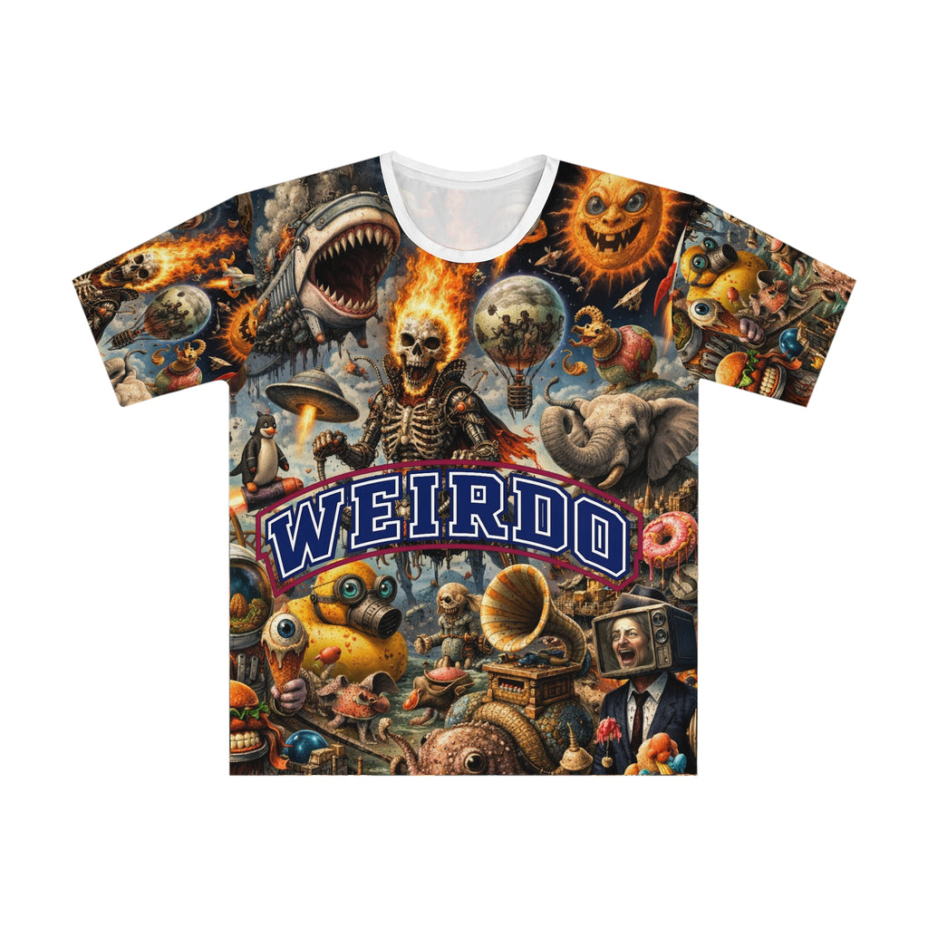 Weirdo Skull & Shark Graphic T-Shirt — Men's Loose Fit - DUST & RUST