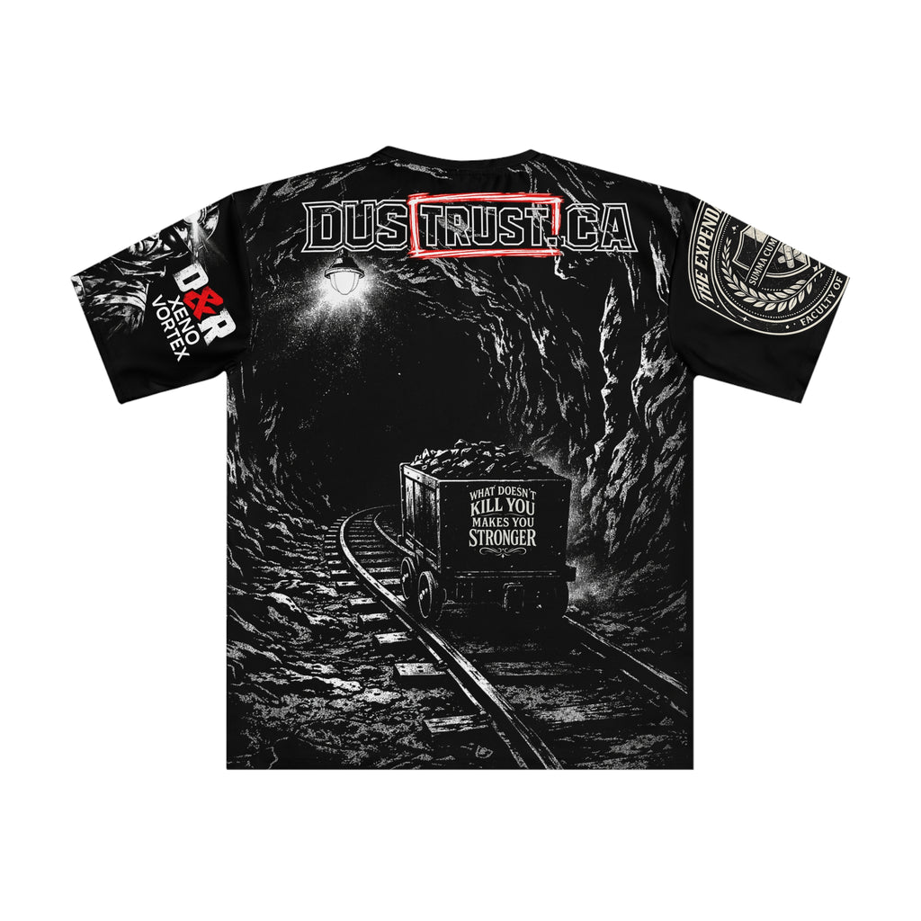 The Expendable One Miner T-Shirt — 'What Doesn’t Kill You Makes You Stronger' Graphic Tee - DUST & RUST