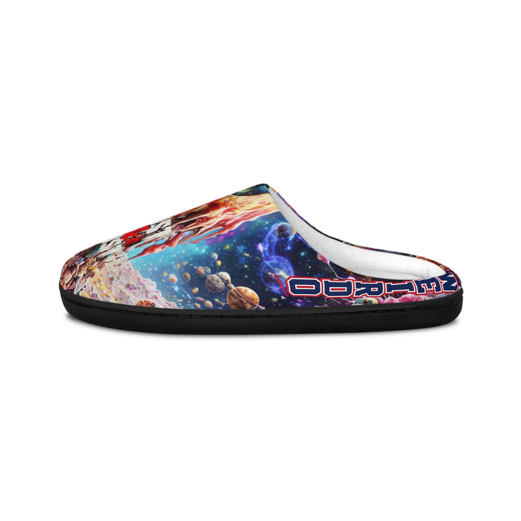 Psychedelic Monster Print Slippers — Men's Indoor Cozy Slides - DUST & RUST