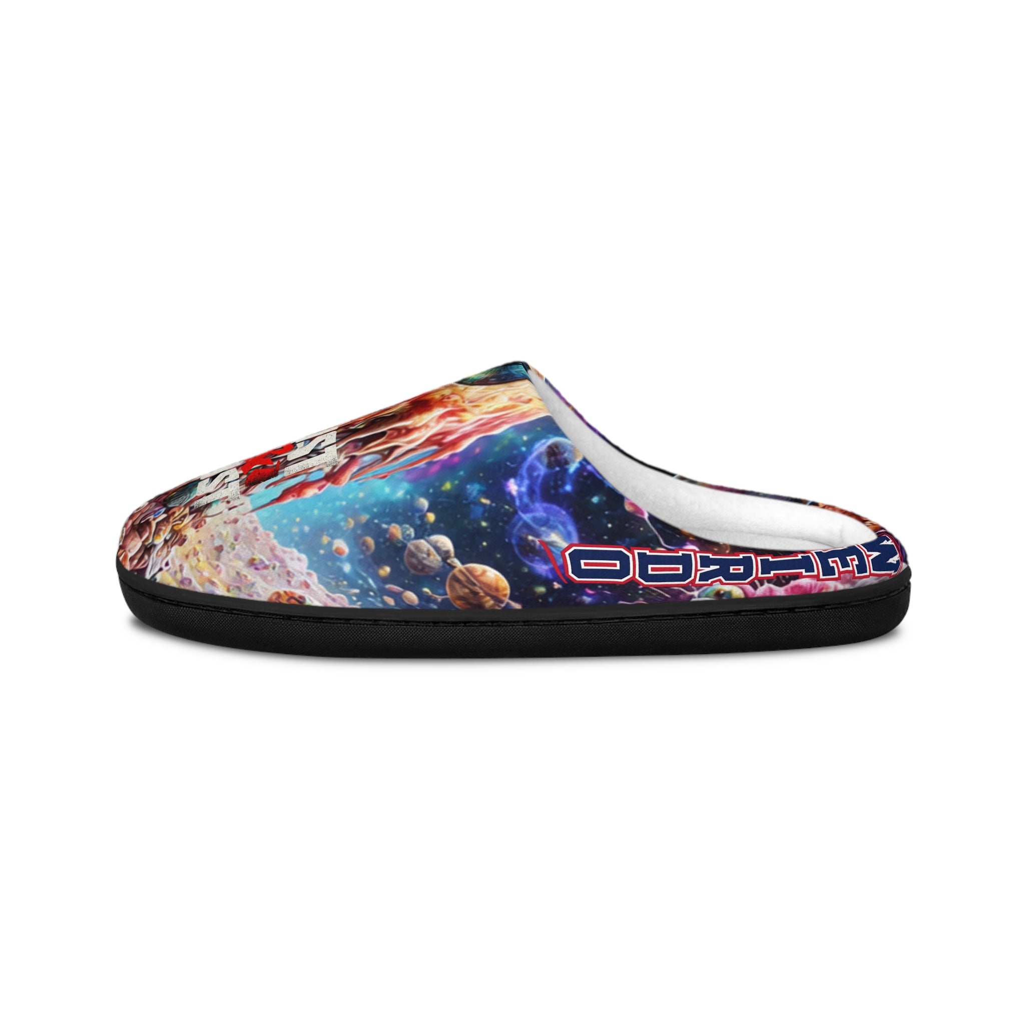 Psychedelic Monster Print Slippers — Men's Indoor Cozy Slides - DUST & RUST