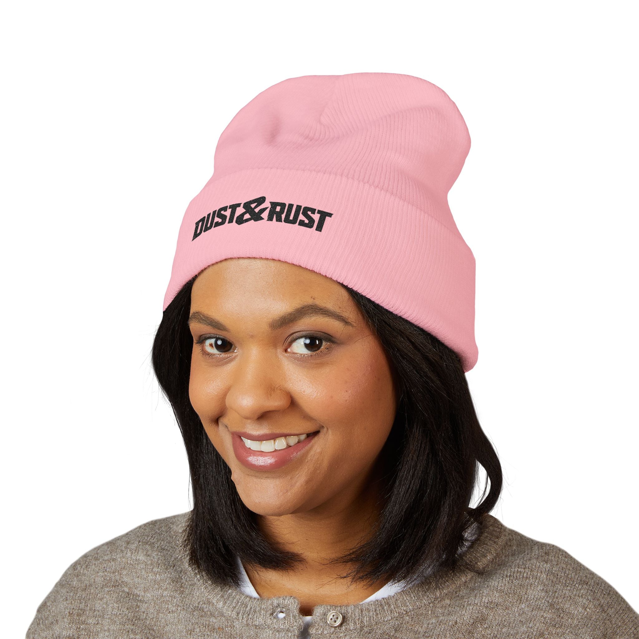 Dust & Rust Embroidered Cuffed Beanie - DUST & RUST