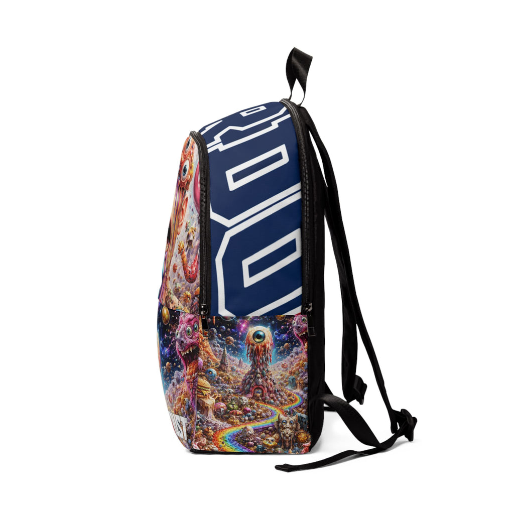 Psychedelic Monster Backpack — Rainbow Vomit Eye-Cluster Design - DUST & RUST