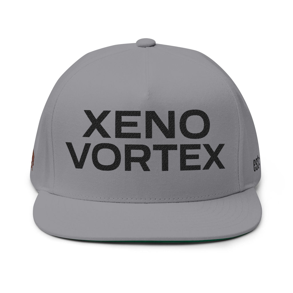 Xeno Vortex Embroidered Flat Bill Cap - DUST & RUST