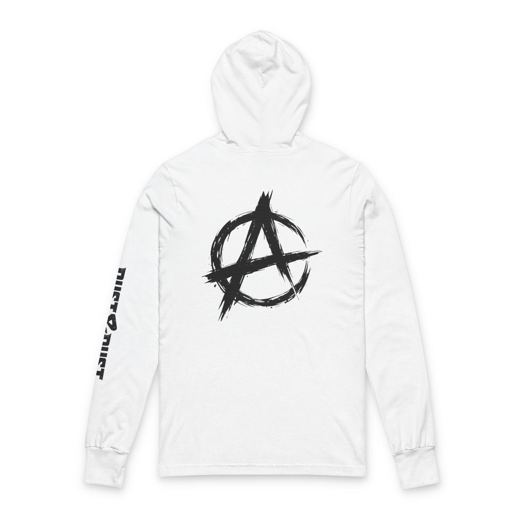 Anarchy Graphic Hooded Long Sleeve Tee — "Anarchy Doesn't Negotiate" - DUST & RUST