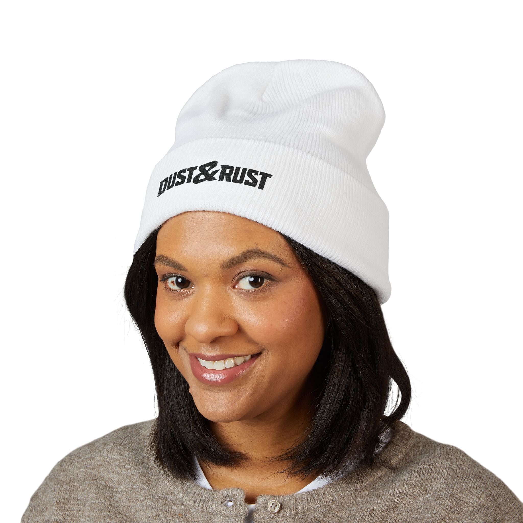 Dust & Rust Embroidered Cuffed Beanie - DUST & RUST