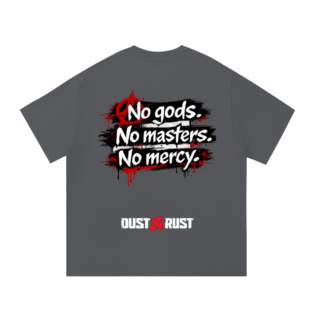 Essential Cotton T-Shirt-no god - DUST & RUST