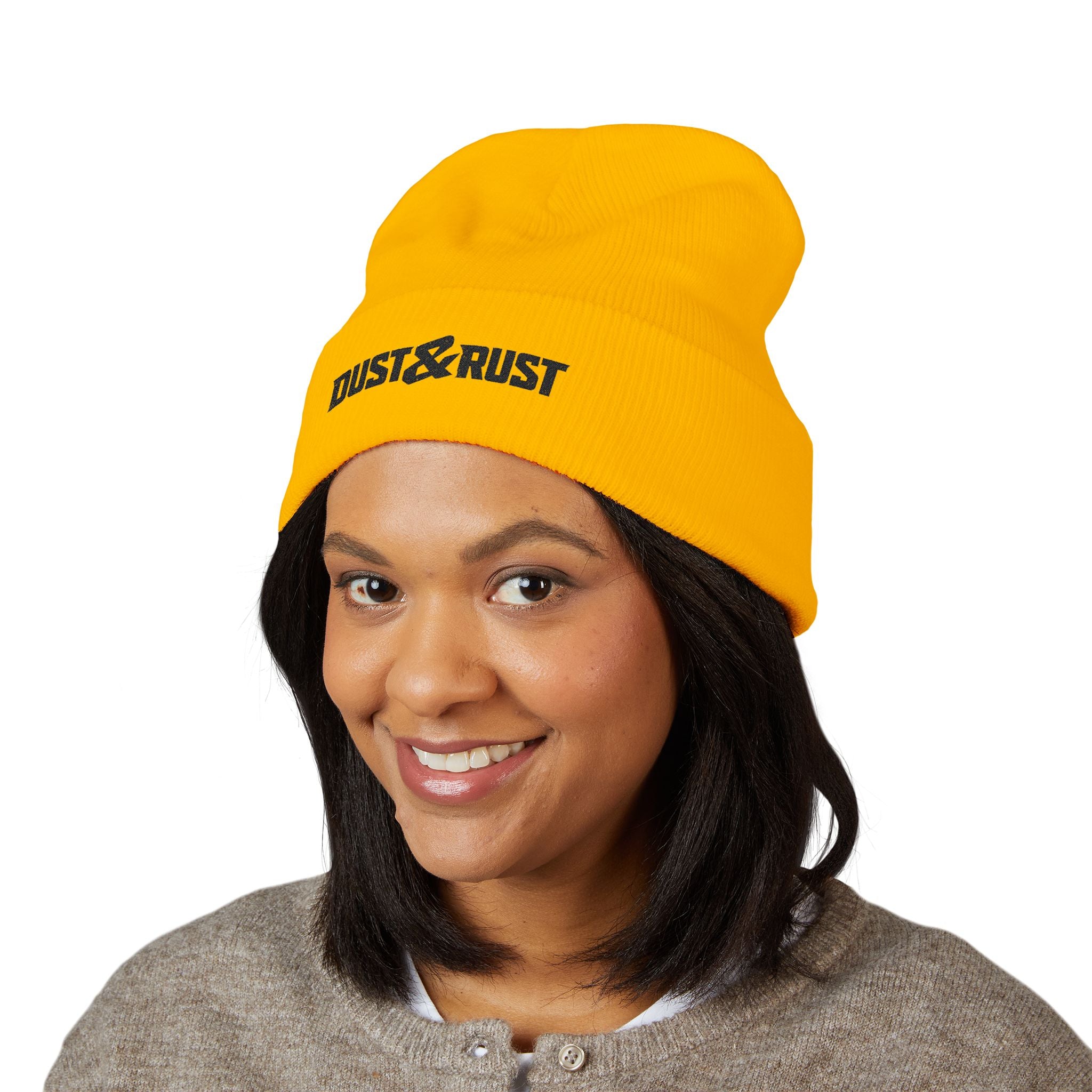 Dust & Rust Embroidered Cuffed Beanie - DUST & RUST