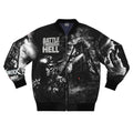 Battle Through Hell Bomber Jacket — 'The Expendable One' Tactical Graphic Jacket - DUST & RUST