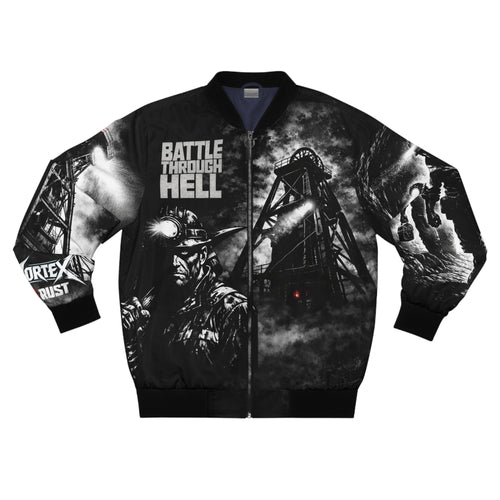 Battle Through Hell Bomber Jacket — 'The Expendable One' Tactical Graphic Jacket - DUST & RUST