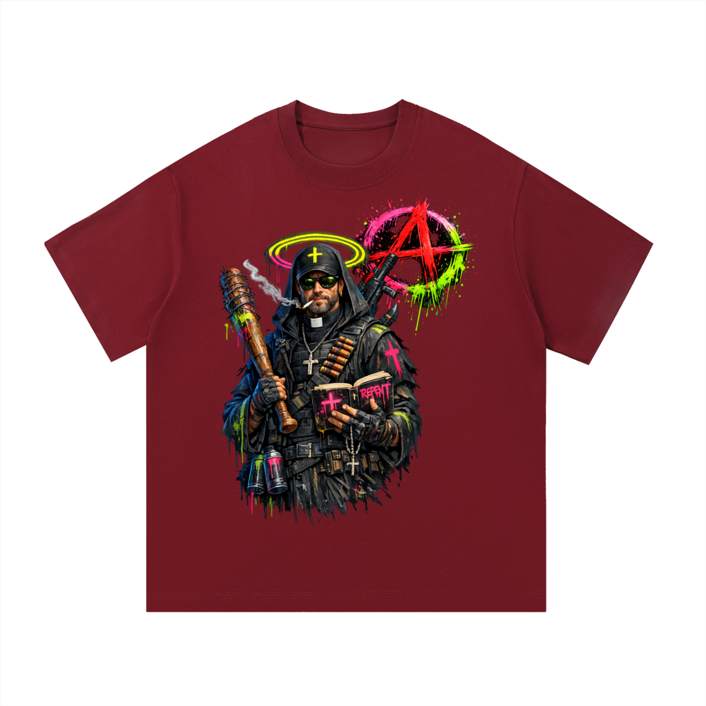 Essential Cotton T-Shirt-no god - DUST & RUST