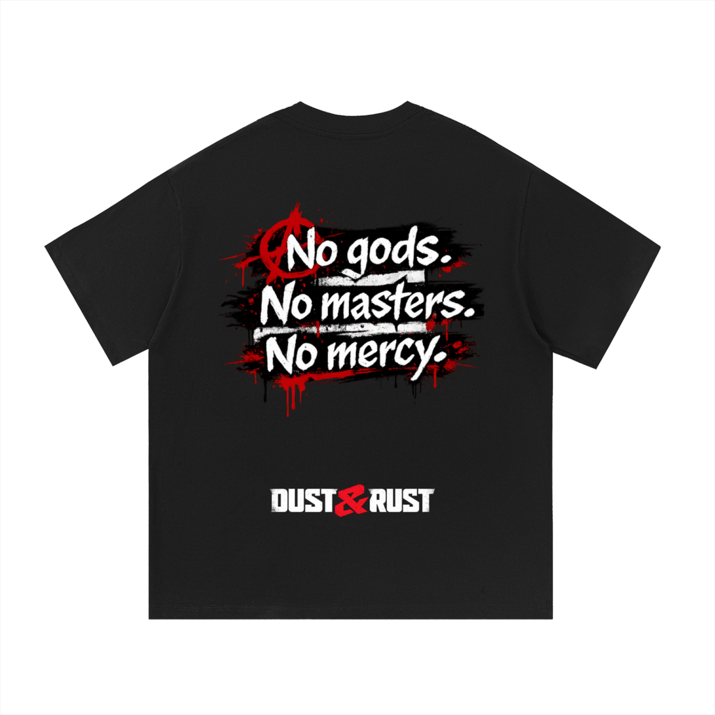 Essential Cotton T-Shirt-no god - DUST & RUST