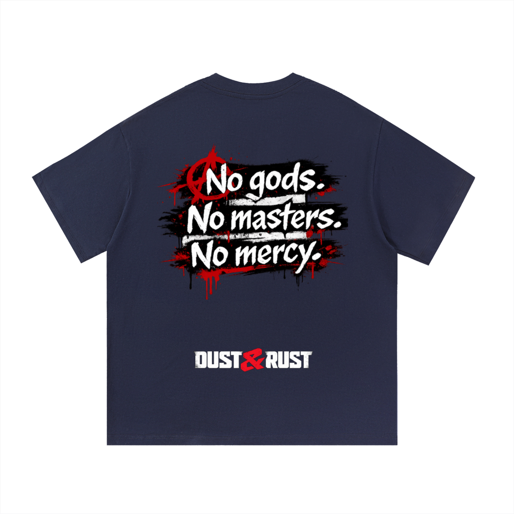 Essential Cotton T-Shirt-no god - DUST & RUST