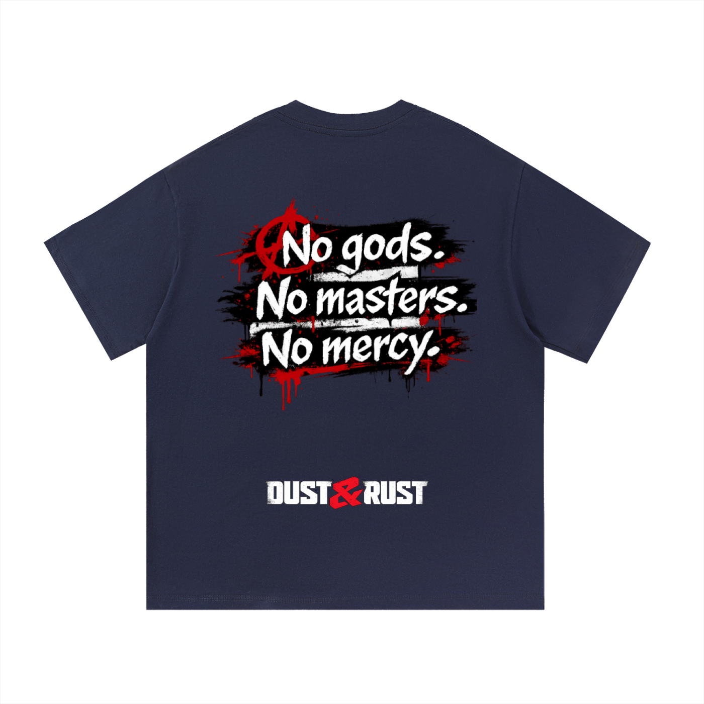 Essential Cotton T-Shirt-no god - DUST & RUST