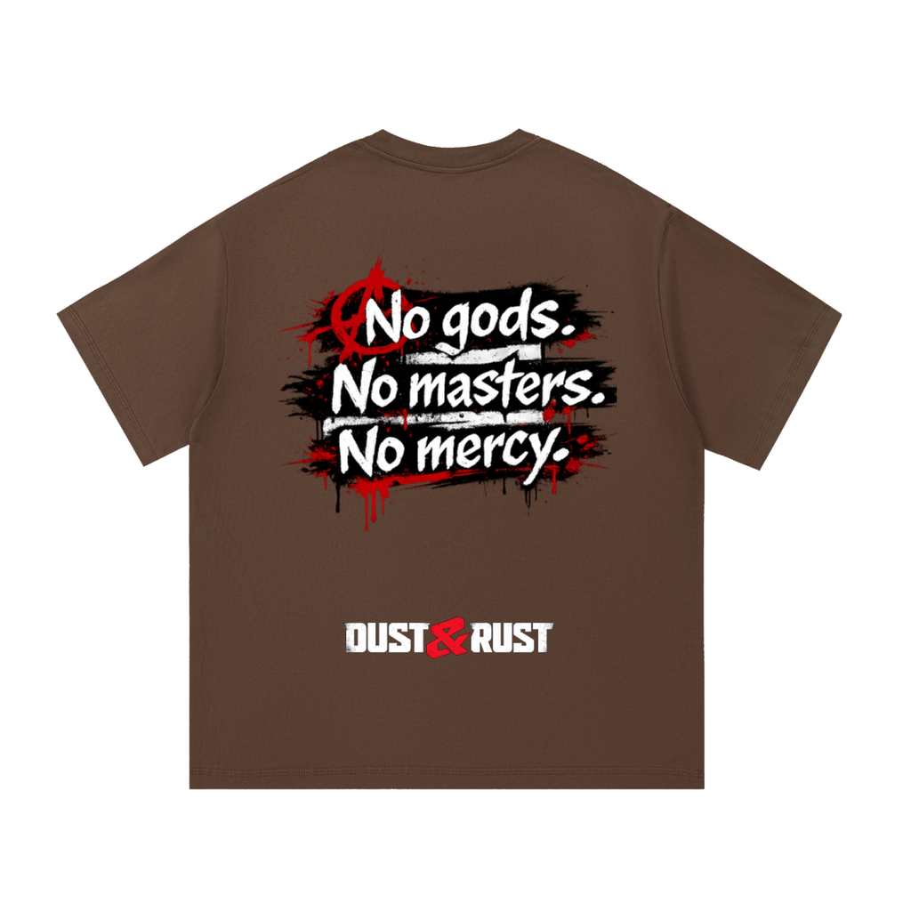 Essential Cotton T-Shirt-no god - DUST & RUST